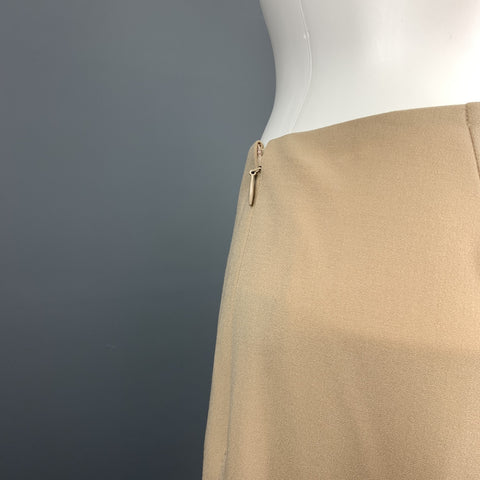 RALPH LAUREN Black Label Size 2 Beige Wool Blend Dress Pants