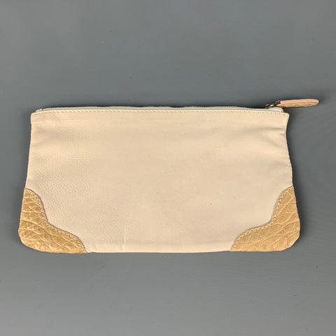 GENUINE CROCODILE SKIN Beige Crocodile Tote Handbag
