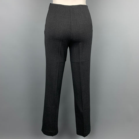 RALPH LAUREN Black Label Talla 2 Pantalón de vestir de lana color carbón
