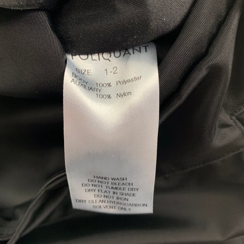 POLIQUANT Size S/M Black Mesh Polyester Backpack Vest