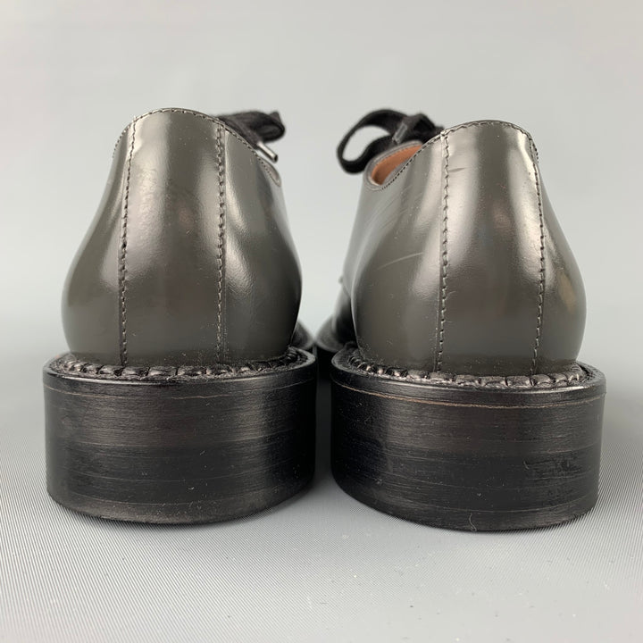 MARNI Chaussures à lacets en cuir ardoise taille 6