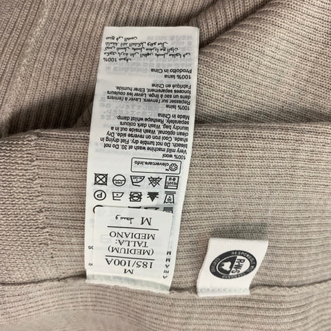 ALLSAINTS Size M Grey Ribbed Merino Wool Open Front Cardigan