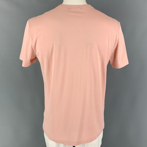 DOLCE & GABBANA Size L Pink Blush Cotton T-shirt
