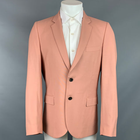 PS by PAUL SMITH Size 40 Rose Wool Notch Lapel Sport Coat