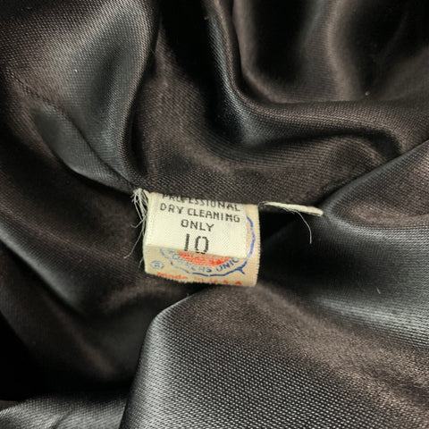 CALVIN KLEIN Taille 10 Manteau à double boutonnage en laine mélangée charbon de bois