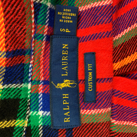 RALPH LAUREN Size S Multi-Color Plaid Cotton Button Up Long Sleeve Shirt