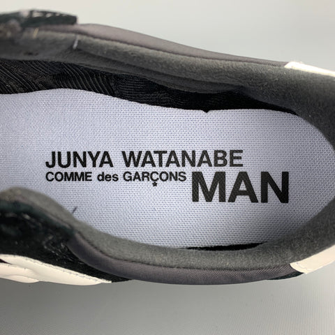 JUNYA WATANABE x NEW BALANCE Size 11 Black Mixed Materials Nylon Lace Up Sneakers