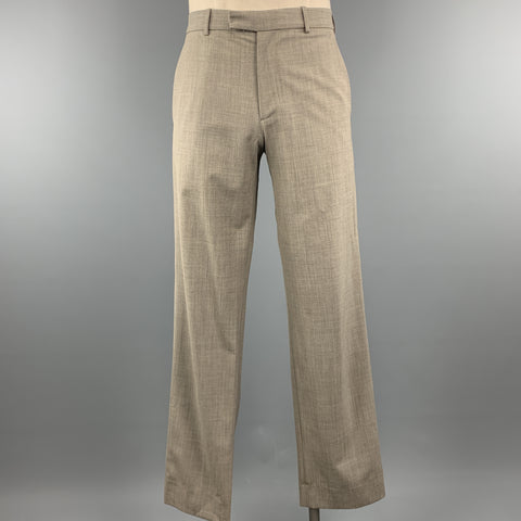 THEORY Size 38 Grey Solid Wool Notch Lapel 30 x 33 Suit