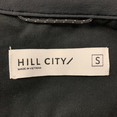 HILL CITY Size S Black Cotton Blend Button Down Long Sleeve Shirt