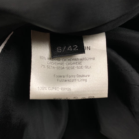 CALVIN KLEIN COLLECTION Size 6 Black Cashmere / Silk Jacke Blazer
