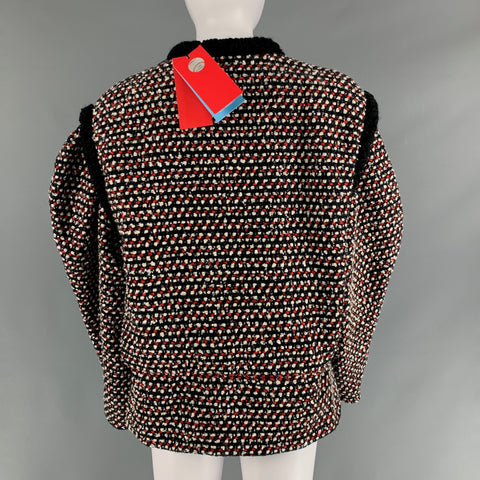 GUCCI MLB Giants Fall 2018 Size M Black Red & Silver Polyamide Embellishment Jacket