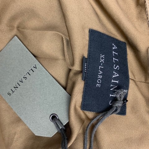 ALLSAINTS Atik Size XXL Taupe Cotton / Polyester Windbreaker Jacket