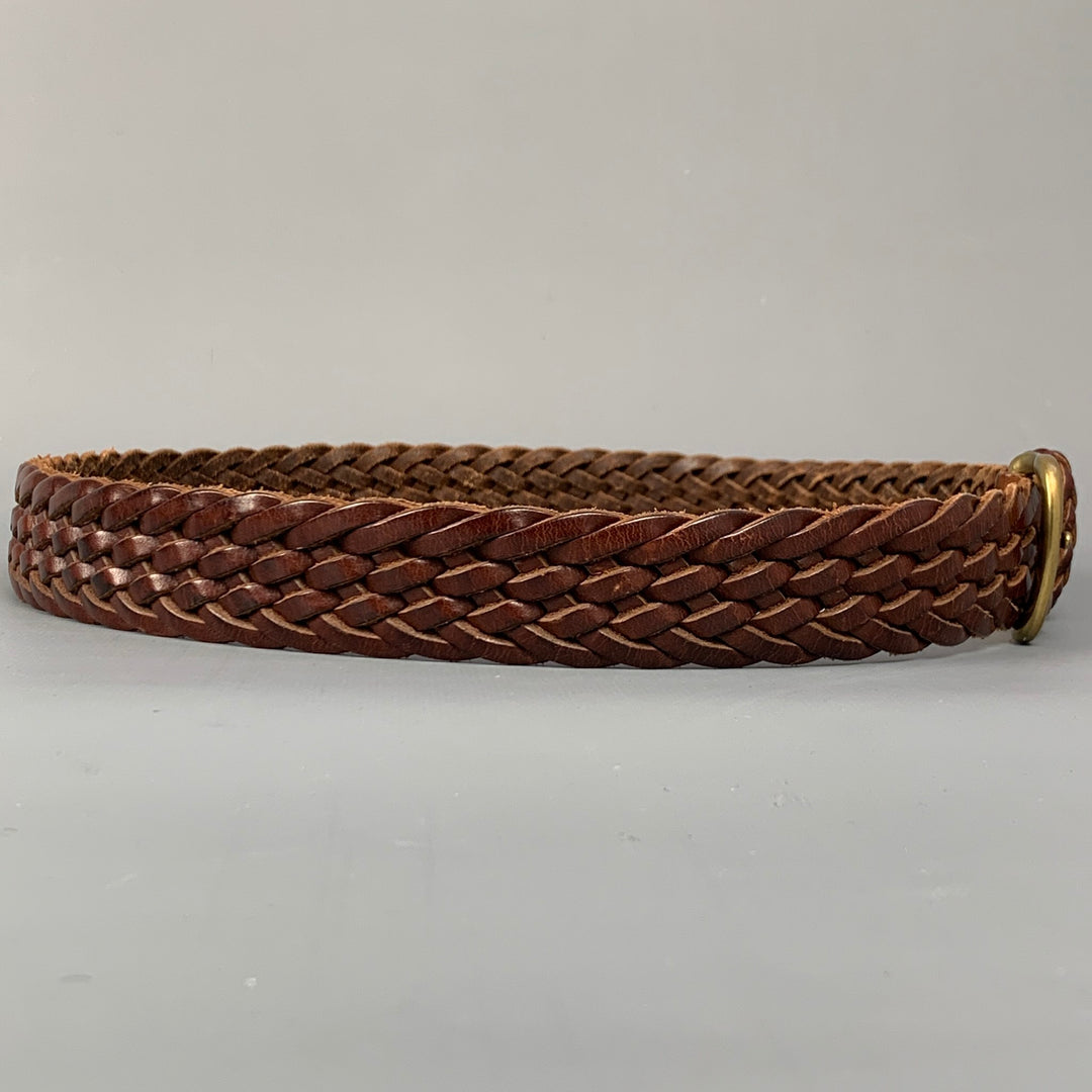 POLO by RALPH LAUREN Size 36 Brown Woven Leather Belt