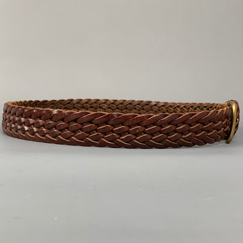 POLO by RALPH LAUREN Size 36 Brown Woven Leather Belt
