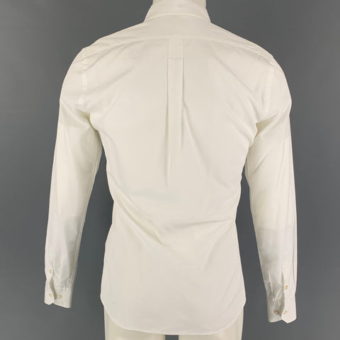 TOMAS MAIER Size S White Cotton Button Down Long Sleeve Shirt