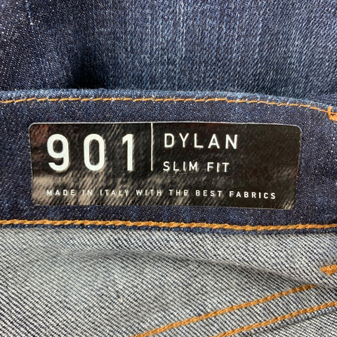 THE.NIM Size 31 Indigo Dark Denim Button Fly Slim Jeans