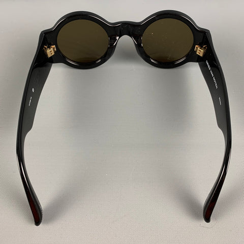 DRIES VAN NOTEN Size Black Acetate Cat 3 Sunglasses