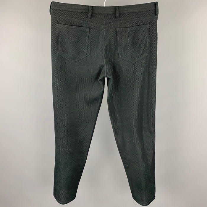 PRADA Size 36 Black Mesh Polyester Casual Pants