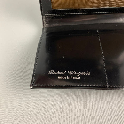 ROBERT CLERGERIE Black Leather Wallet Handbag