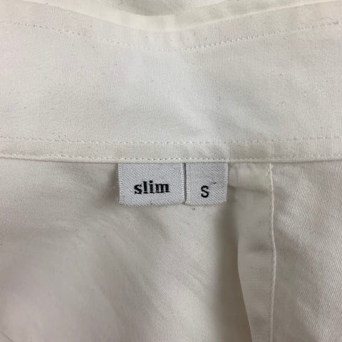 TOMAS MAIER Size S White Cotton Button Down Long Sleeve Shirt