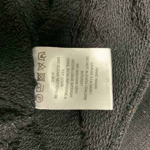 IRO Nuala Size S Black Distressed Cotton Blend Sleeveless Pullover