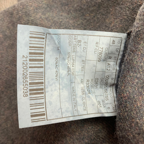 BOGLIOLI Size 38 Gray Heather Notch Lapel Sport Coat