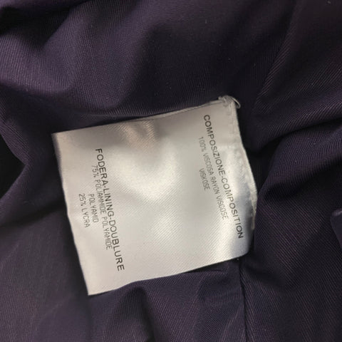 ALEXANDER MCQUEEN Size 6 Purple Viscose Long Sleeve Dress