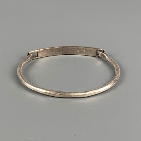 WERKSTATT:MUNCHEN Sterling Silver Closure Tag Tool Traces Bracelet