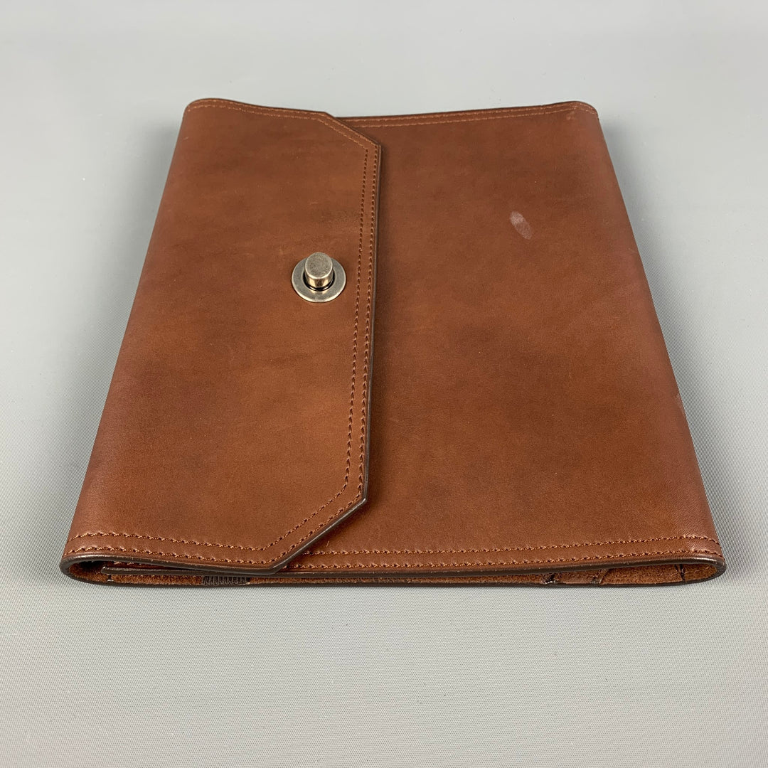 BRUNELLO CUCINELLI Brown Leather iPad Case