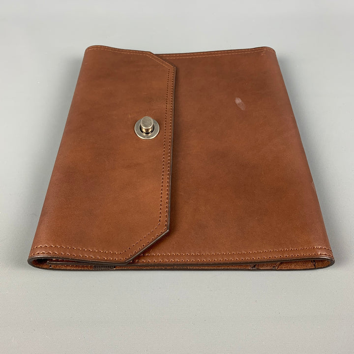BRUNELLO CUCINELLI Brown Leather iPad Case