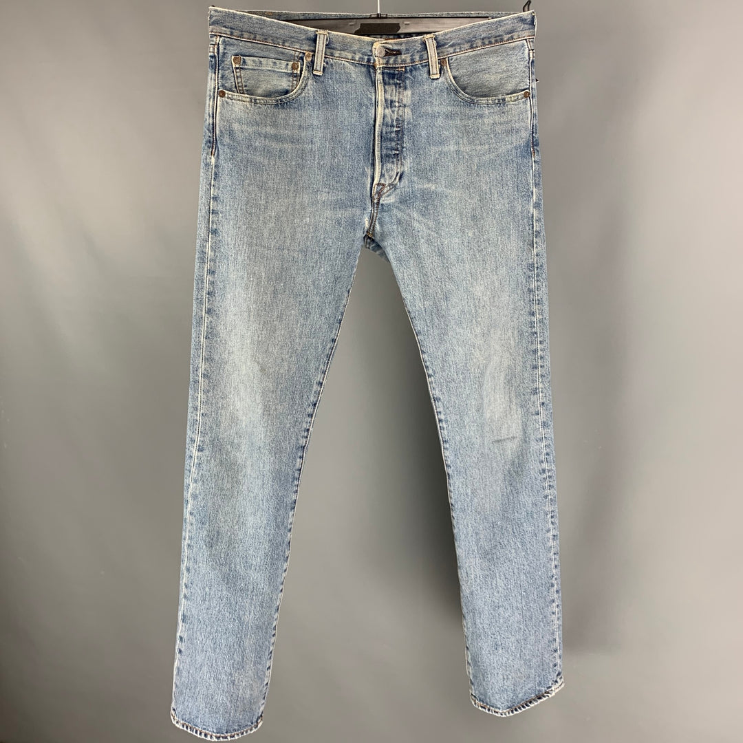 Louis Vuitton Indigo Dark Wash Denim Skinny Jeans S For Sale at