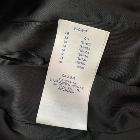LOUIS VUITTON SS 2021 Size 4 Brown Leather Tattoo Monogram A-line Mini Skirt