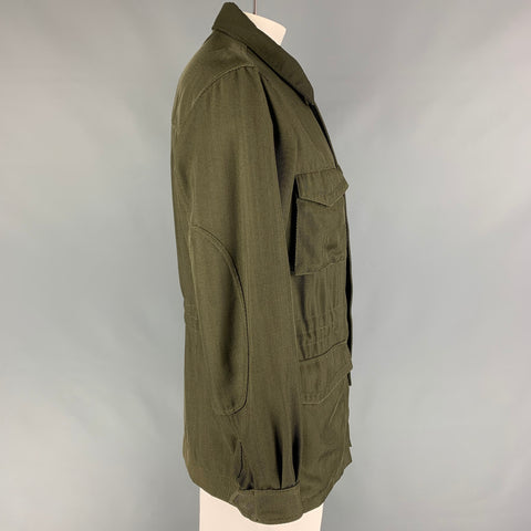 MARC JACOBS Size M Olive Green Polyamide Utility Jacket