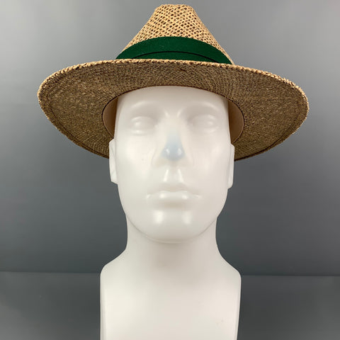 Chapeau de paille tissé naturel VINTAGE