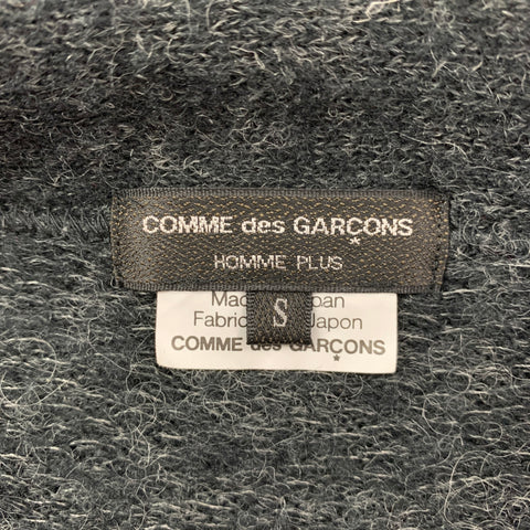 COMME des GARCONS HOMME PLUS Size S Dark Gray Acrylic Blend Buttoned Cardigan