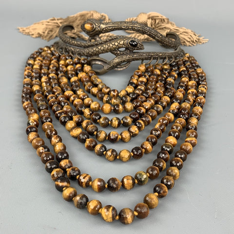 VALENTINO GARAVANI FW 2002 Couture Beaded Drop Snake Choker