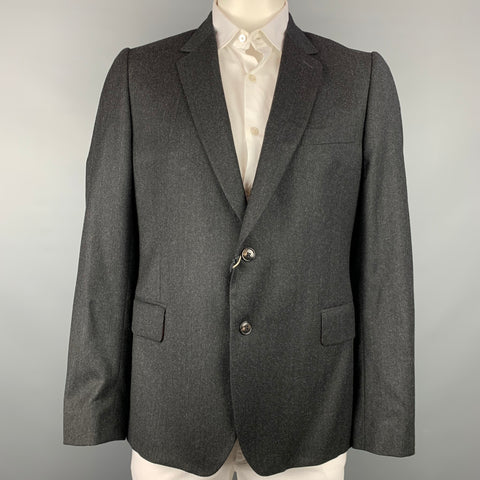 PAUL SMITH Soho Fit Size 44 Regular Charcoal Wool / Cashmere Sport Coat