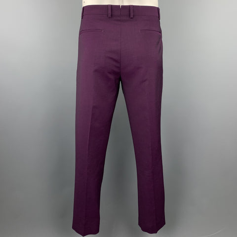 PS by PAUL SMITH Size 42 Purple Wool / Mohair Notch Lapel Suit