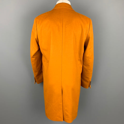 PAUL SMITH Size 42 Tan Wool / Cashmere Notch Lapel Coat