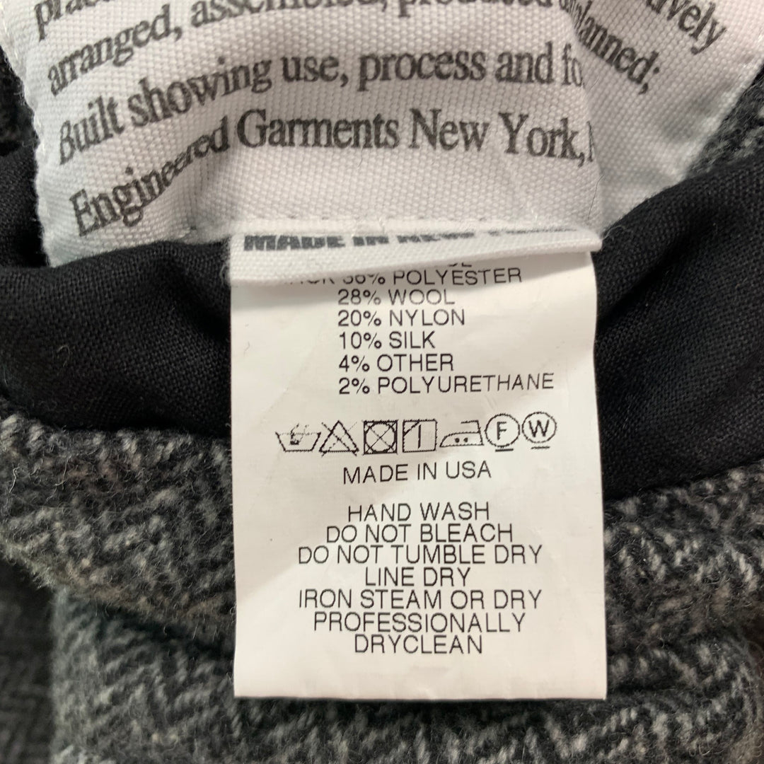 ENGINEERED GARMENTS Size L Grey Light Grey Herringbone Wool Blend Vest