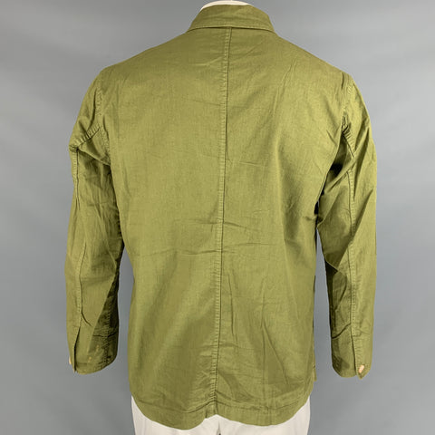 45rpm Size XL Olive Cotton Patch Pockets Marine Jacket