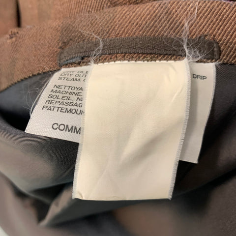 COMME des GARCONS HOMME PLUS Size M Brown Camo Wool Single Breasted Sport Coat