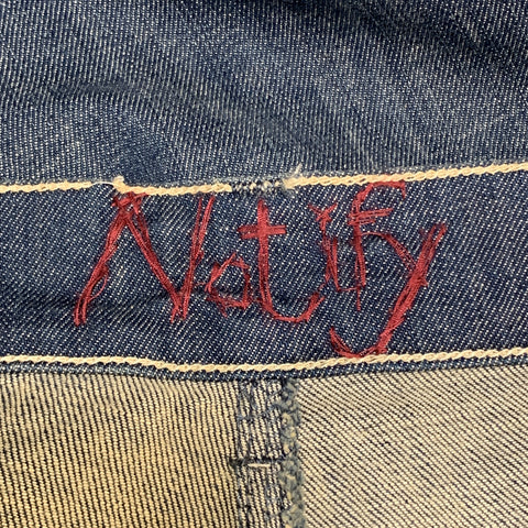 NOTIFY Size 31 x 34 Indigo Wash Denim Zip Fly Jeans