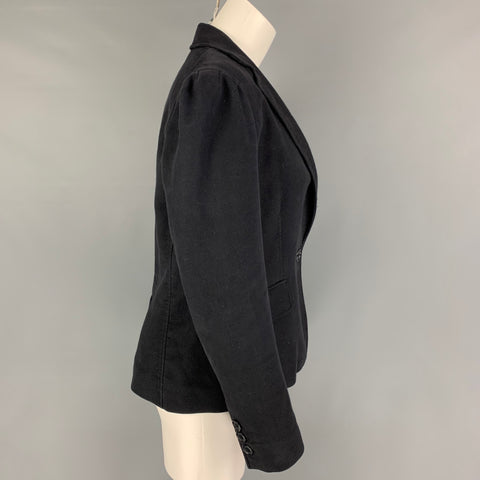 MARC by MARC JACOBS Size 8 Charcoal Cotton Jacket Blazer