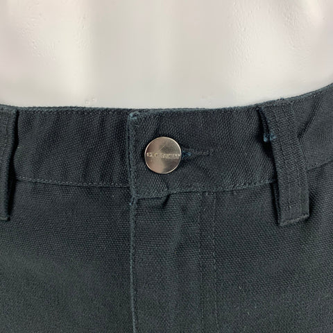 CARHARTT Taille XS Mini-jupe asymétrique en coton noir