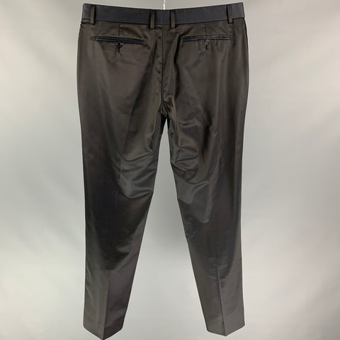 PS by PAUL SMITH Size 36 Navy & Black Iridescent Wool / Polyester Dress Pants