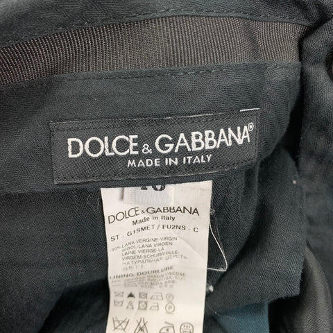 DOLCE & GABBANA Size 30 Black Wool Zip Fly Dress Pants