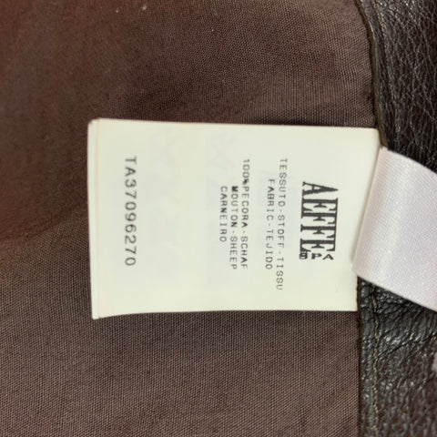 JEAN PAUL GAULTIER 2000 Size 34 Brown White Embroiderey Studed Leather Pants