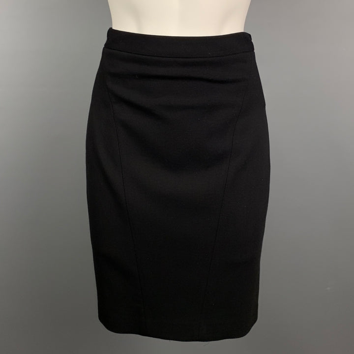 ELIE TAHARI Size S Black Pencil Skirt