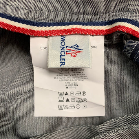 MONCLER Size 30 Grey Cotton Blend Straight Dress Pants